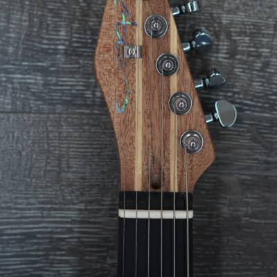 AIO TC1 Left-Handed Electric Guitar - Natural Walnut 001 image 4