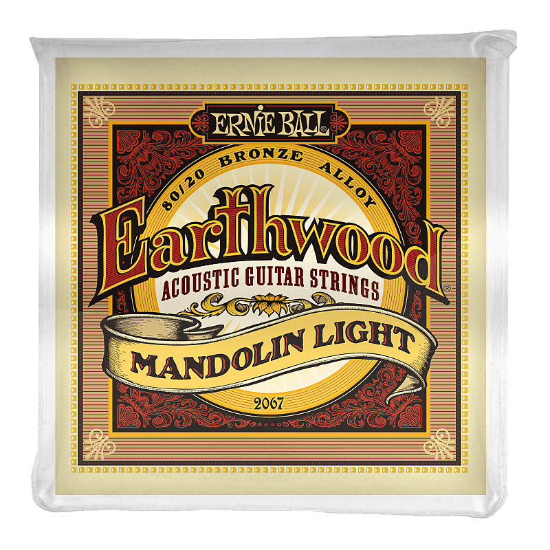 Ernie Ball Earthwood Mandolin Light Loop End 80/20 Bronze Strings image 1