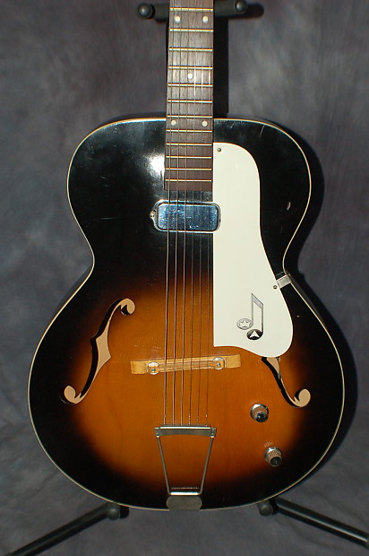 1962 Truetone by Kay N1 Archtop Electric Pancake Case Pickup