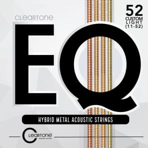 Cleartone 7811 EQ Hybrid Metal Acoustic Guitar Strings - Custom Light (11-52)
