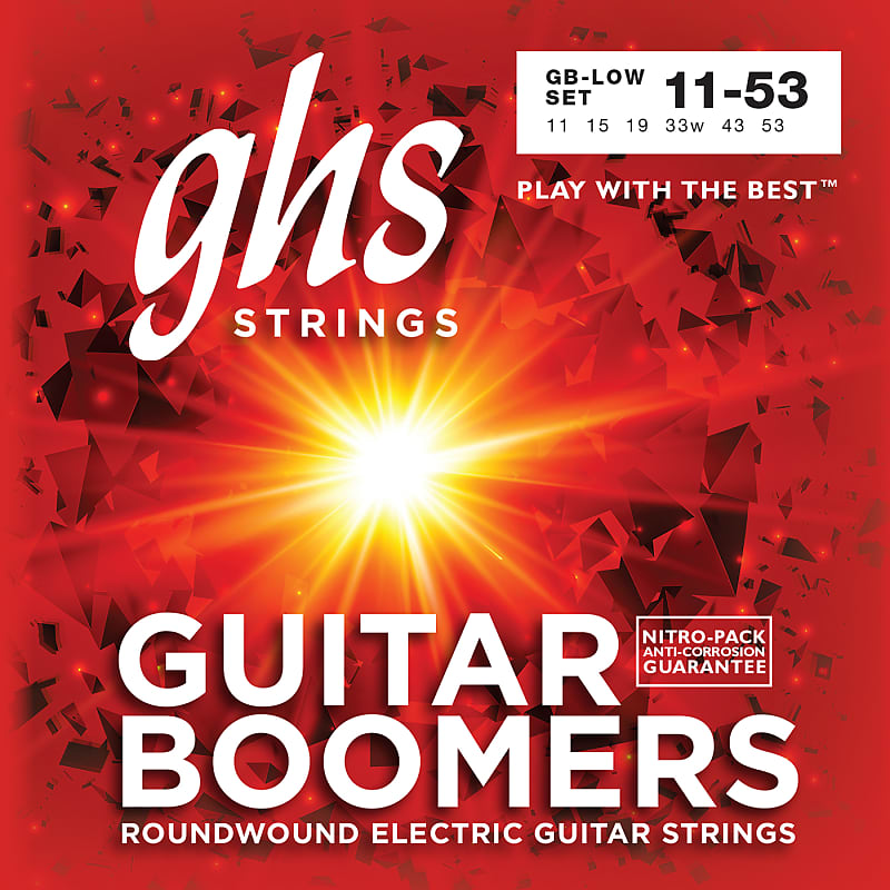 GHS Boomers Electric Guitar Strings GB-LOW 11-53 low tuned image 1