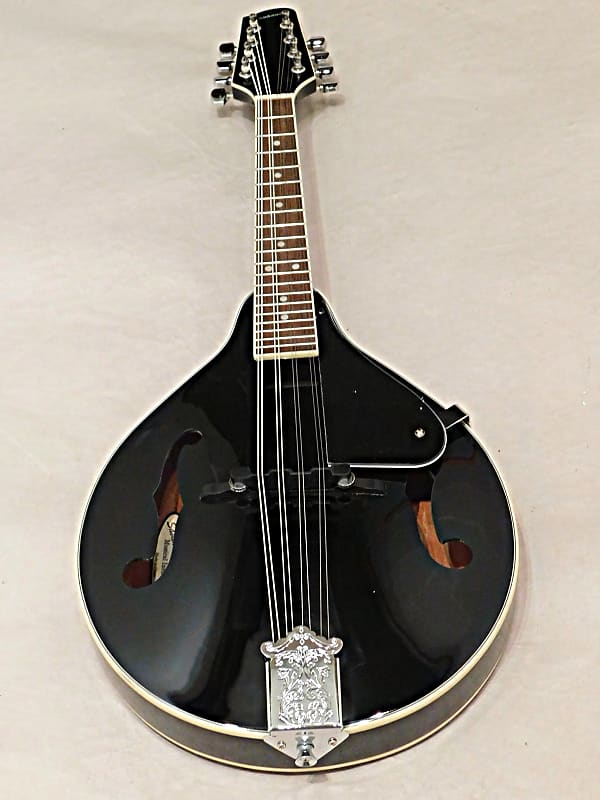 Savannah SA-100  Acoustic A Style Mandolin Gloss Black image 1