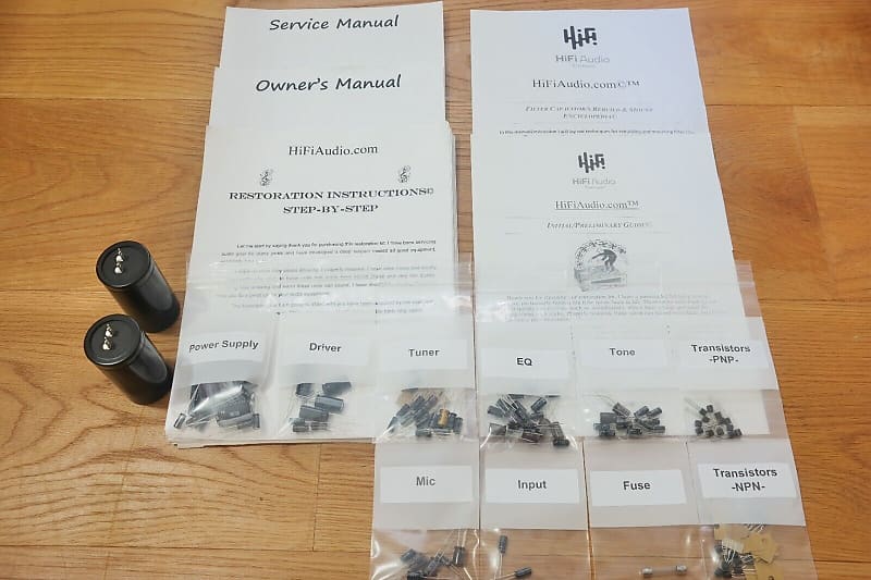 Sansui G6000 restoration kit filter capacitor repair rebuild fix  			