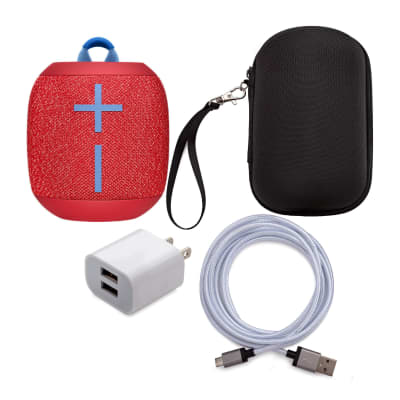 Ultimate Ears WONDERBOOM 2 Bluetooth Speaker (Radical Red) with Protective Case, USB Cable and Adapter Bundle image 14