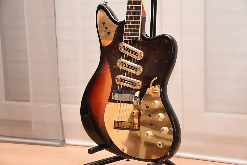 Framus golden Strato de Luxe 5/168-54gl – 1964 German Vintage electric Guitar / Gitarre image 1