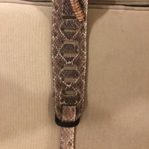 Rattlesnake skin guitar strap sale