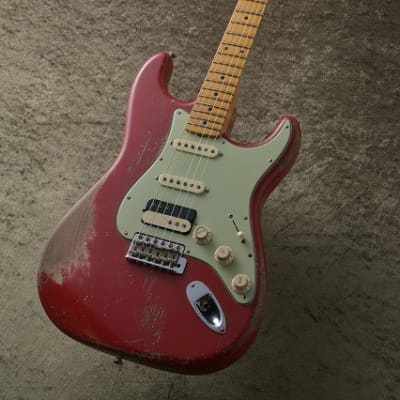 Fender Custom Shop Master Built 1960 s Stratocaster Heavy Relic Desert Sand on Dakota Red by Dale Wi image 1
