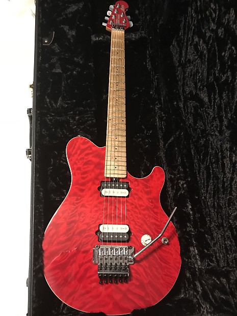 大人気新品をすべて Ernie Ball Music Man Axis Translucent Red | Reverb ギター