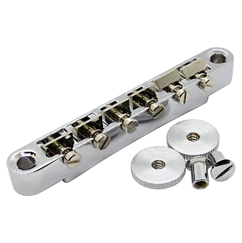 Locking USA made ABR1 Bridge with plated brass saddles for Reverb
