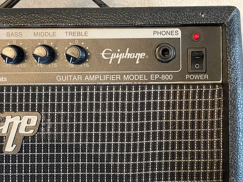 Epiphone EP-800 Guitar Amplifier 8” Speaker / 15 Watts / 3 Band EQ /  Distortion / Headphone Jack / MIK Korea VIDEO