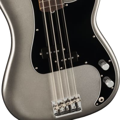 Fender American Professional II Precision Bass - Mercury with Rosewood Fingerboa image 4