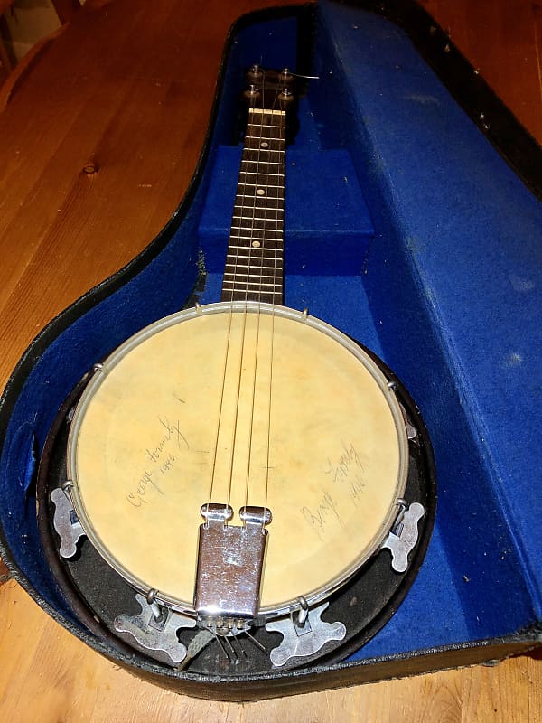 George Houghton And Sons "Melody Uke" Signed By George & Beryl Formby image 1