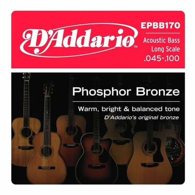 D'Addario EPBB170 Phosphor Bronze Acoustic Bass Guitar Strings Long Scale 45-100 image 2
