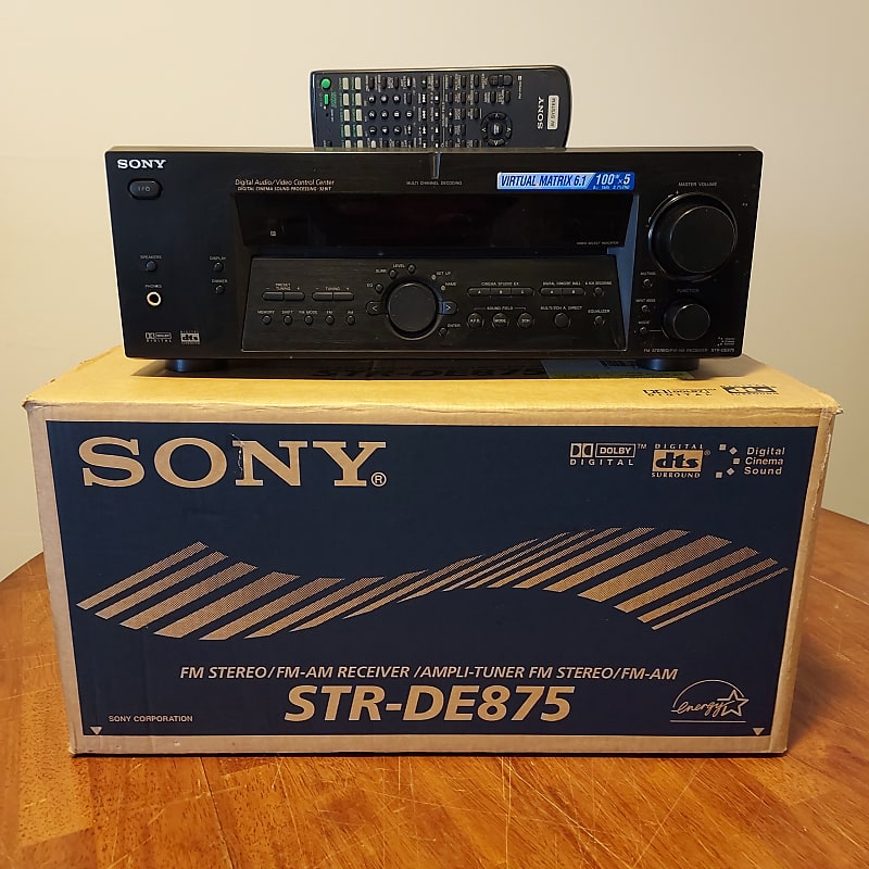 Sony STR-DE875 AM/FM Stereo 250W AV Receiver in Original Box (Bundle)