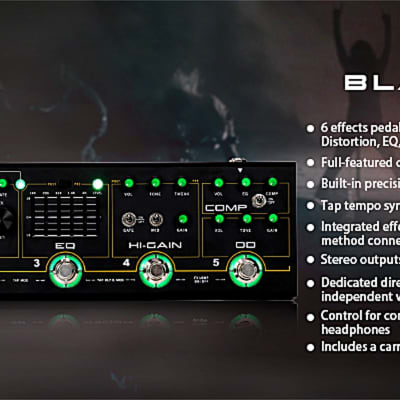 Mooer Black Truck 6 effects pedals in 1 Guitar Effects Pedal  w Carry Case & power supply image 5