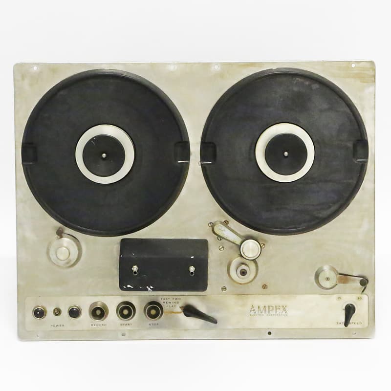 1960s Ampex Model 300 3Track Head Stack LRC 3Channel Tube Reverb