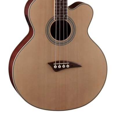 Dean 4 String Acoustic/Electric Bass, Dean Electronics, Spruce Top/Natural, EABC image 1