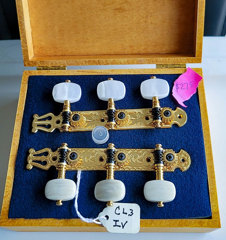 Fustero Gold HandEngraved / MotherofPearl Tuning Machines Reverb