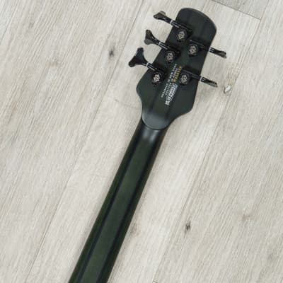 Spector NS Dimension 5 Multi-Scale 5-String Left-Handed Bass, Haunted Moss Matte image 10
