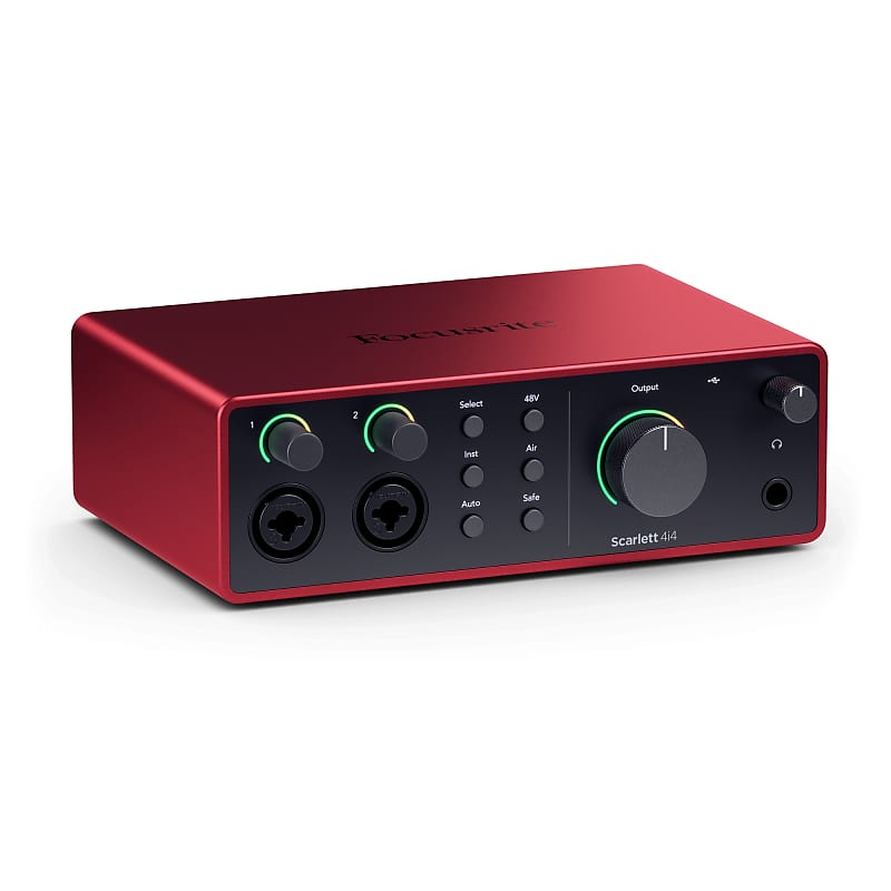 Focusrite Scarlett 4i4 USB Audio Recording Interface (4th Gen)