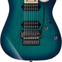 Ibanez RG Prestige 7str Electric Guitar w/Case - Nebula Green Burst RG752AHMNGB