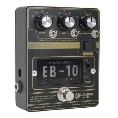 Walrus Audio EB-10 Black Pre-Amp Boost EQ *Free Shipping in the USA* image 2