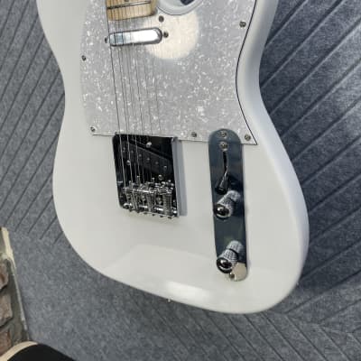 Harley Benton TE-30 BE White SkunkWerx In USA FretWerx Fret Polish and Setup image 2
