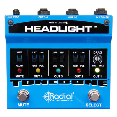 Radial Tonebone Headlight Four-Output Guitar Amp Selector image 2