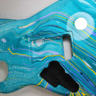 Multi color Player grade Alder HxS guitar body - fits Fender Strat Stratocaster neck Floyd Rose J1570 image 9