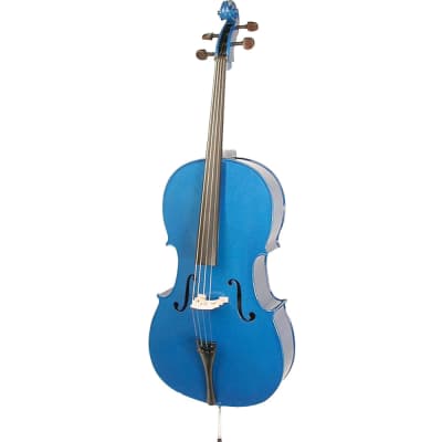 Stentor Harlequin 1/2 Cello, Blue, Carry Bag, Bow