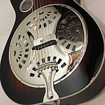 Recording King RR-36S-VS Maxwell Square Neck Resonator Guitar Vintage Sunburst image 9