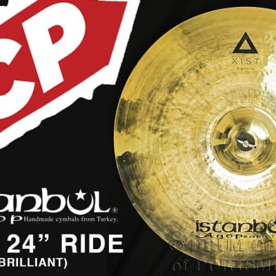 Istanbul Agop Xist Brilliant Ride Cymbal 24" image 3