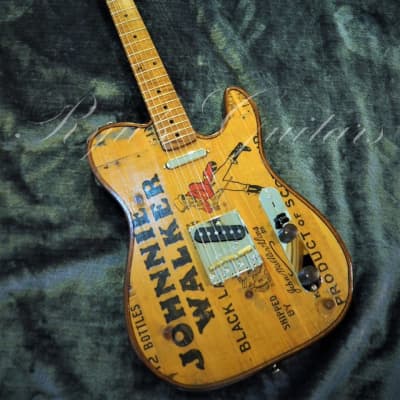 Walla Walla Guitar Company Maverick Vintage wood Johnnie Walker 2017 image 2