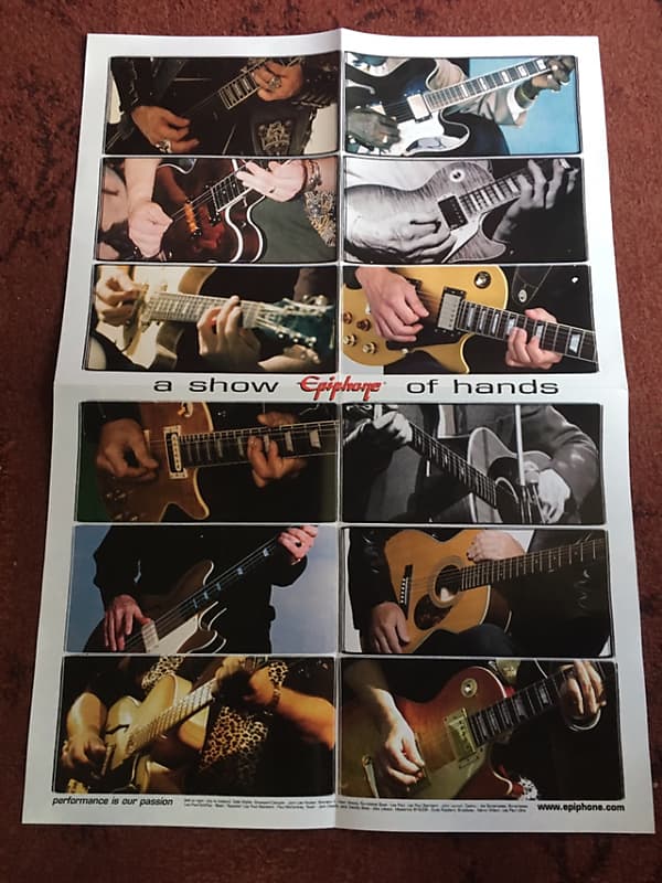 Epiphone 2-sided poster | Reverb