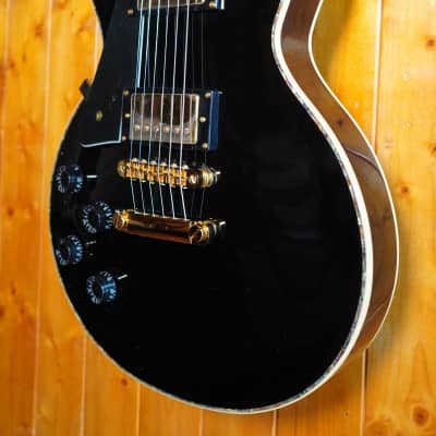 AIO SC77  *Left-Handed Electric Guitar - Solid Black (no case) image 4