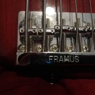 Framus Soulman 2001 ( Rare Warwick Made in Germany) Transparent red image 4