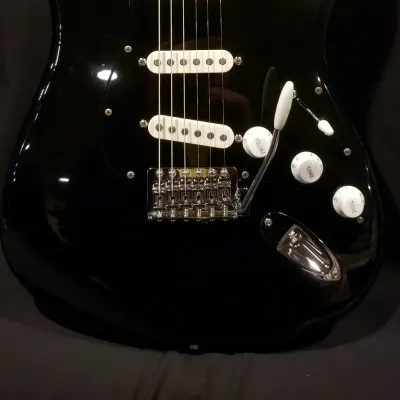 Custom Fender Squier Stratocaster Gilmour Black Strat Inspired with Nitro Neck USA Pickups image 1