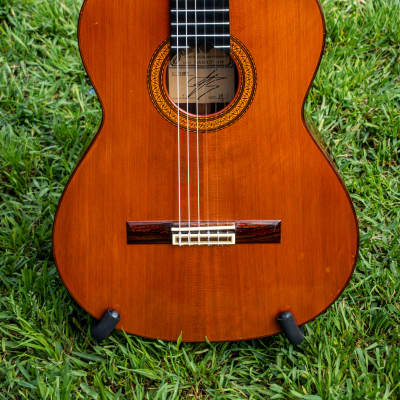 1977 Ramirez 1A, Cedar/Indian Rosewood, Luthier Stamp #5, New Fingerboard Low Action image 4
