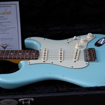Fender Custom Shop Limited Edition 1961 Relic Stratocaster "Wildwood 10" 2015 Daphne Blue image 11
