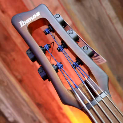 Ibanez UB805-MOB Electric Upright 5-string Bass - Mahogany Oil Burst with Gig Bag and Stand image 2