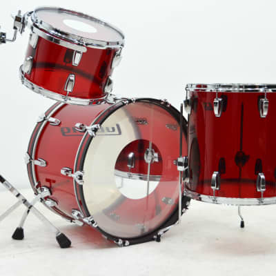 Ludwig Classic Maple 3pc Drum Kit - Red Sparkle - Forks Drum Closet