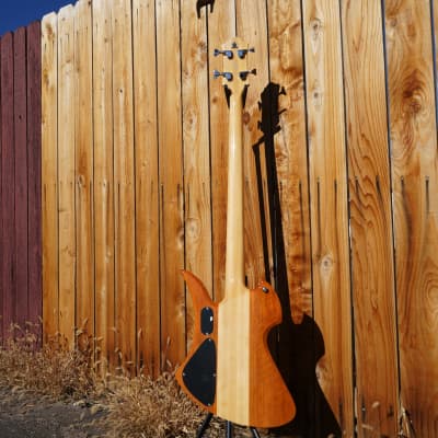 B.C. Rich  Heritage Classic Mockingbird Bass Koa  4-String Electric Bass Guitar image 7