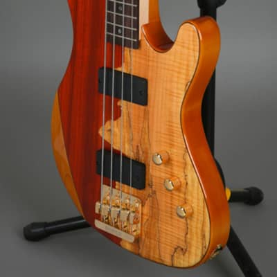 Cort Rithimic Nat Jeff Berlin Signature 4 String Electric Bass Paduck Spalted image 3