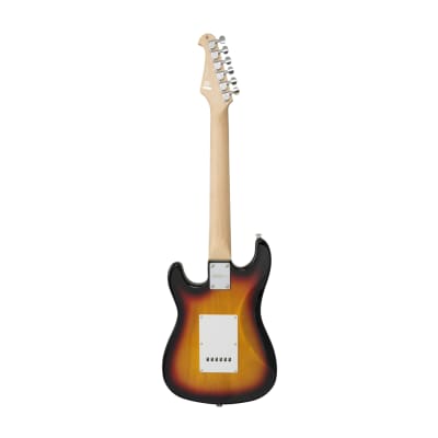 CNZ Audio ST Mini Electric Guitar - Rosewood Fingerboard, Maple Neck, Sunburst image 2
