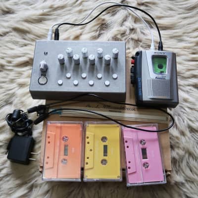 Onde Magnetique OM-1 Cassette Synthesizer with extra tape player, tapes, and pitch ribbon controller image 1