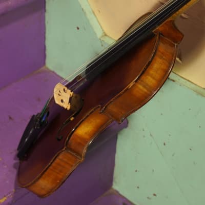 1920s Bruno German Stradivarius-Copy 4/4 Violin (VIDEO! Fresh Work, Ready to Go) image 16