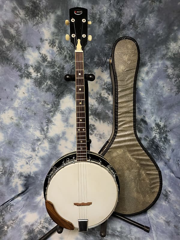 Vintage 1960's Kingston Tenor Banjo Japan New Strings Reverb