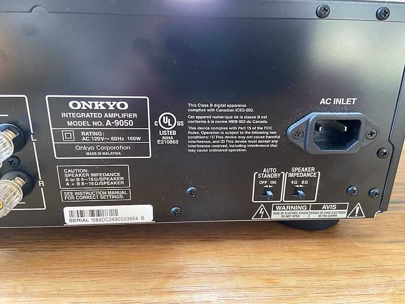 Onkyo 2-channel amplifier: A-9050 Black | Reverb