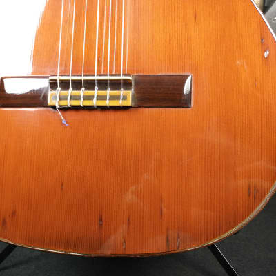 Vintage Tunesaburo Kurosawa No. 4 1970 MIJ Classical Guitar w/ Hard Case image 5