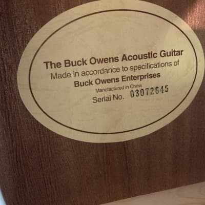 2003 Fender Buck Owens Red White and Blue Acoustic Guitar image 8